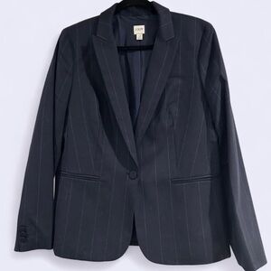 J. Crew Navy Pinstripe Blazer